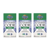 가든오브라이프 비타민 코드 패밀리 120정 3병 Garden of Life Vitamin Code Family 120ct