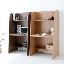 마켓비 TUNEL 독서실 책상 / 도서실 칸막이 집중력 책상, 라이트브라운