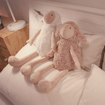 롱다리 양 (3size/2color) 인테리어 소품 홈데코 인형, 소, 베이지(소)