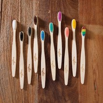 자연잇다 친환경 대나무 칫솔 어린이용 어른용 10종 2세트 20개, 10종 컬러, 어린이용 20개