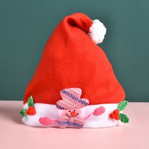 크리스마스 프린트 산타 모자 미니 산타 모자 애완 모자, 어린이작은손장식모자(눈사람)25*32