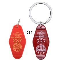 키 태그 키링 호텔 룸 237 키 태그에 영감을 얻은 Hotel Motel Keychain Co, C, 1개