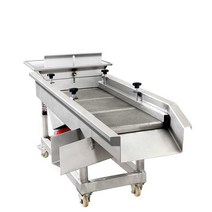 석발기 선별기 돌 분말 진동체 체진동기 스테인리스, 1.5mx50CM 단일 레이어 이중 모터 220v