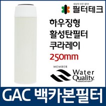 제이슨 GAC 백카본 활성탄필터 언더씽크 하우징용 250mm