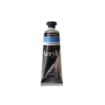 알파색채 미술 아크릴칼라물감 1시리즈 50ml 낱색 1개, 932번 스카이블루