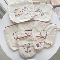 [블랙체리] 어린이집 방수 파우치 7종세트, 토끼