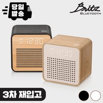 브리츠 알람 시계 우든 블루투스 스피커, 블랙, BZ-REC200