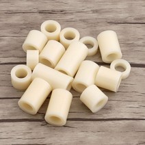 50 개/몫 M5 M6 M8 흰색 플라스틱 나일론 비 스레드 ABS 원형 원통형 지원 절연 와셔 가스켓 링, 04 5.2x11x12_01 50 개_01 WHITE