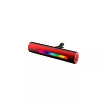 차량용 무드등 자동차 RGB 음악 자동 음성 활성 LED 조명 스트립 디퓨저 환기 클립 공, Red+1 Pack
