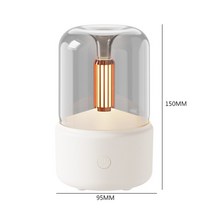 USB 휴대용 초음파 가습기 에센셜 오일 디퓨저 공기 청정기 시뮬레이션 불꽃 모양 아로마 테라피, 06 120ML Humidifier