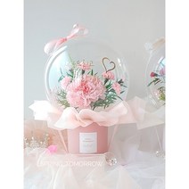 [내일도 봄] 어버이날 카네이션 고급스러운 꽃풍선 스승의날 부모님 선물, 없음, 고정문구, 핑크