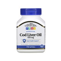 21세기 센트리 노르웨이 대구간유 400mg 110소프트젤 비타민 A D3 EPA DHA 오메가3 함유, 1개, 기본