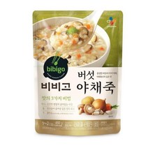 CJ 비비고 버섯야채죽 450g, 2개