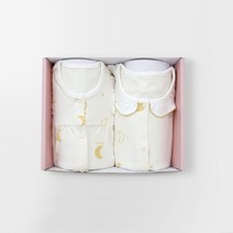 [메르베] 은은한 빛 아기 돌선물세트(내의+수면조끼)_겨울용