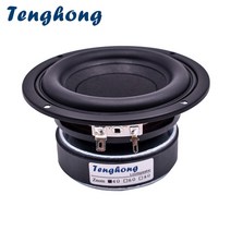 바닥 우퍼 자동차 Tenghong 1pcs 4 인치 서브 스피커 48ohm 40w 유닛, 4옴