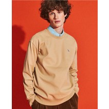 22SS 베이지 퍼피자수 베이직 맨투맨 HZTS2A102I2