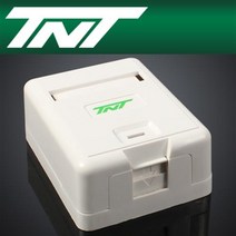 TNT 노출형 1포트 아울렛 공박스/NM-TNT62/키스톤잭 모듈/네트워크/멀티미디어 아울렛박스/1포트 벽면 노출형/난연성 UL-94V, 상세페이지 참조