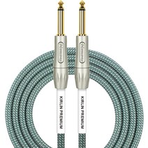 월드몰/ KIRLIN Cable IWB-201PFG-10/OL 3m(10피트) 0.6c1/4인치) 스트레이트 프리미엄 플러스 악기 케이블 올리브 그린 트위드 우븐 재킷