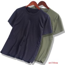 puildaug 여름 메쉬 반소매 티셔츠 남성용 순수 재킷 캐주얼 대형 바닥 셔츠 둥근 목 조커 반소매 티셔츠 남성