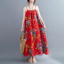 동남아원피스 해외여행 베트남 하와이 나시 롱 플라워 뱃살커버