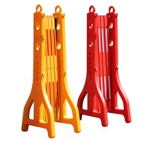 접이식 바리게이트 안전펜스 휀스 대문 가이드라인 주차장 이동식 바리케이트, A  가드레일-옐로우