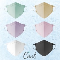 헬스키퍼 쿨 (Cool) 여름용 컬러 마스크 숨쉬기 편한 (20매 박스 단위) 새부리형 국내생산 마스크, 화이트 20매, L(대형)