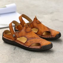 샌들 가죽 통굽 캐주얼 슈즈 남성 비치 여름