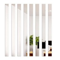 흑경 아크릴 천장 TV 배경 벽 거울 스티커 장식 자체 접착 간단한 셀프시공, 실버 폭 2.5cm 길이 1.2m (2줄)