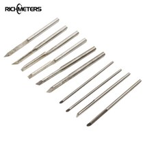 우드카빙키트 RICHMETERS-10 개 조각 칼 블레이드 나무 끌 도구 세트 마이크로 헤드 수제 올리브 DIY 손, No Handle