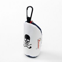 해골 모양 골프공2개 벨트 파우치 가방 남성 라운딩 예쁜 여성