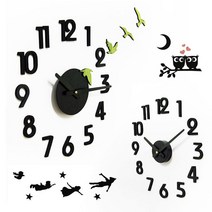 [∂LL7] (IAC) DIY 데코 못없는 무소음 벽시계 인테리어 장식용 가정용 소품 아날로그 업소용_h§eEA, §ff_IAC-016 무(못X)