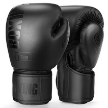 샌드백 권투 복싱 훈련 iving 10 12 14 16oz 장갑 pu 가죽 무에타이 de, 검은색, 14온스