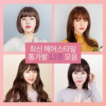 투애니위그 간단착용 데일리 통가발 숏 긴머리 단발 롱 12종모음 전체가발, 6.단발S컬(투톤브라운), 1개