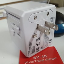여행용어댑터 일본돼지코 납작멀티탭 유럽 콘센트 usb c타입 4포트, 1개
