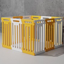 애완 동물 인클로저 개 케이지 소형견 중형 및 대형견 실내 블로우 성형 플라스틱 환경-금, yellow_Sixteen pieces