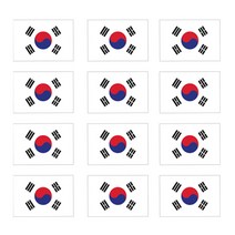 티셔츠 스티커 의류 열전사지 3D전사지]스몰 한국태극기 023, 1개