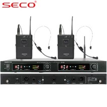 세코(SECO) PX-33BH 2CH UHF 무선 벨트팩 헤드셋마이크 시스템 900Mhz 듀얼 충전기 별매! 바디팩 핸드 타입변경 가능 국산! 핀 헤드셋마이크 별매!, 벨트팩(핀마이크)