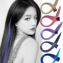 룸804 브릿지 붙임머리 피스 옴브레 하이라이트 탈색 가발 헤어피스 부분가발, 단색, 라이트그레이