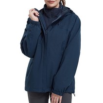CAMEL CROWN 여성용 스키 재킷 3 in 1 스노우 겨울 코트 방수 방풍 플리스 후드 재킷 마운틴 스노우보드 파카 퍼플., Small, Navy, Small