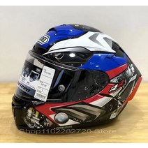 쇼에이 헬멧 풀페이스 시스템 오픈페이스 클래식 agv SHOEI x 14 마르케즈 풀베어러 풀 페이스 오토바이 헬, 04 helmet