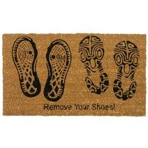 Rubber-Cal Remove Your Shoes 장식용 바닥 매트 45.. 정품보장, 단일