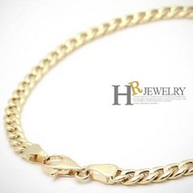 호림쥬얼리 14K정품)히트)세련+머리끈(HR)14K 할로우 3.5mm 커브 팔찌