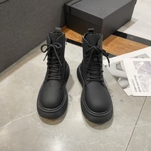 여성용 부츠 마틴 부츠 빅 헤드 패션 캐주얼 두꺼운 바닥 5cm