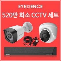 아이던스 520만화소 CCTV 세트 자가설치 실내 방범용 가정용 감시카메라, 520만화소  실외 1세트 (10M케이블+어댑터)