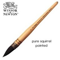 윈저앤뉴튼 퓨어 스쿼럴 포인티드 수채붓 낱개 다람쥐털 둥근붓 / 옵션선택, 2호