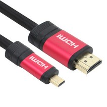 NEXi 마이크로HDMI 2.0 4K UHD 모니터 연결선 라즈베리4 스마트빔 삼성시리즈9 아티브북 듀얼 연결케이블, 1.5m, 1개