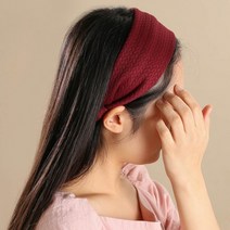 물결무늬 헤어밴드(레드) [엔젤슈슈]