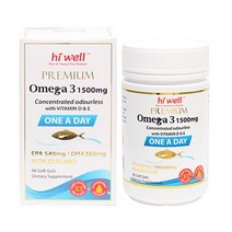 하이웰 프리미엄 오메가3 1500mg 원어데이 90소프트젤, 1개