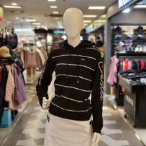 루이까스텔 가을 여성 골프 소매로고 인타샤 후드 니트 티셔츠 3LCSW055 블랙 루이 777