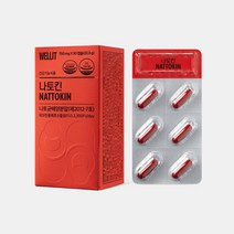 웰릿 나토킨 혈압 혈행 건강 개선 나토균 배양분말 1box 30정